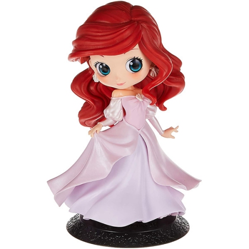 BANPRESTO JAPAN  Q Posket Stories Disney Characters Dress Style Ariel Ver.a 5" Figure In Pink