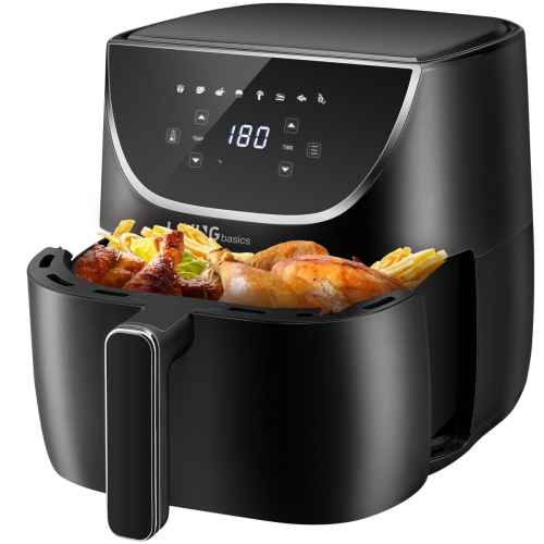 6 QT Air Fryer, 1700W Digital Oil Free Deep Fryers Non-stick Coating Airfryer with Timer and 8 Cooking Presets
