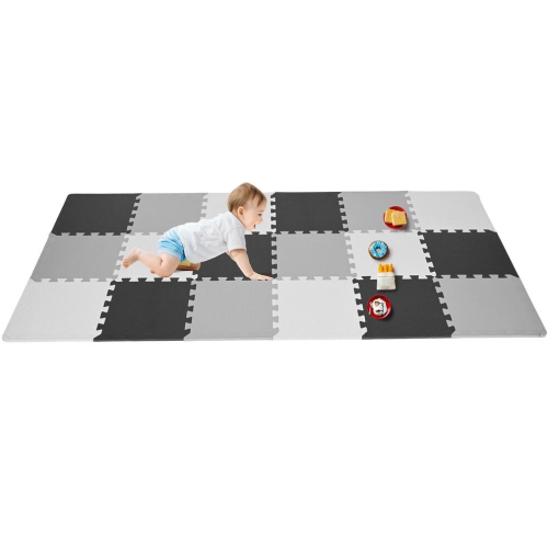 New Puzzle Mat Baby EVA Foam Play Black and White Interlocking Exercise  Tiles Floor Carpet And Rug for Kids Pad 30*30*1cm Gifts