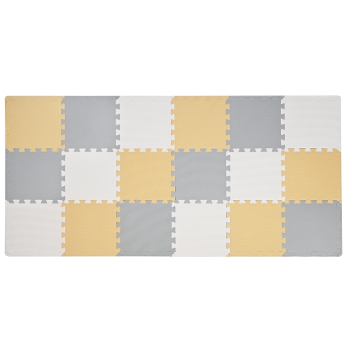 18pcs 1.62 Sqm Puzzle Baby Playmats , Assembled Size 71.38" x 36.42" EVA Foam Play Mat Crawl Floor Mat for Kids Toddler