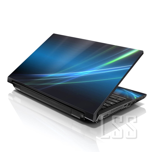 LSS  17 17.3 Inches Laptop Notebook Skin Sticker \w 2 Wrist Pads - Reusable Cover Protector Vinyl Sticker Cover Decal Fits 17" - 19" - Abstract