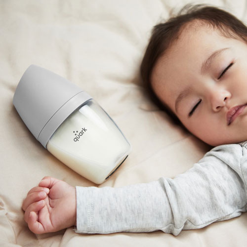 Quark BuubiBottle Hybrid Feeding Bottle Bundle - Grey
