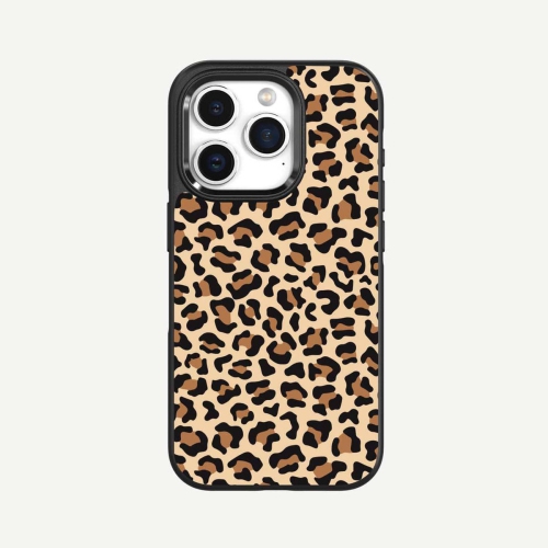 CASECO  Iphone 15 Pro Case With Magsafe - Leopard In Brown