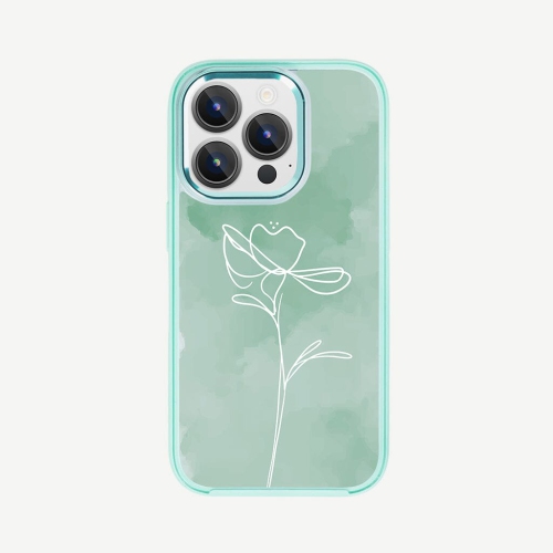 CASECO  Iphone 15 Pro Max Case With Magsafe - Flower In Green