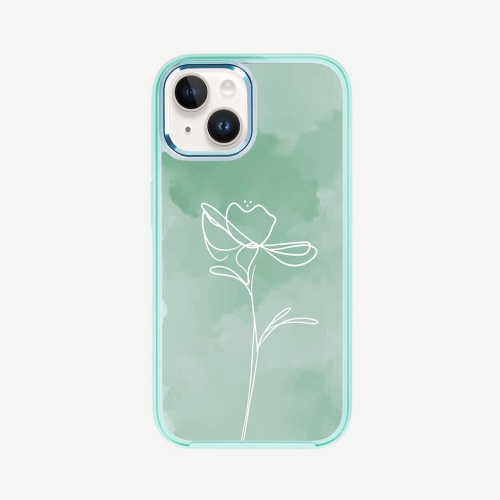 CASECO  Iphone 15 Case With Magsafe - Flower In Green