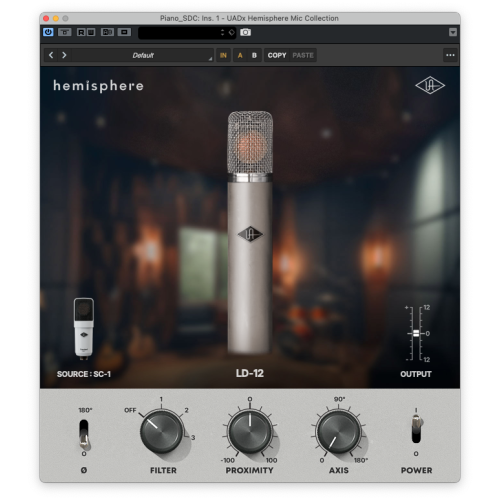 Universal Audio SC-1 Standard Condenser with Hemisphere Mic Modeling