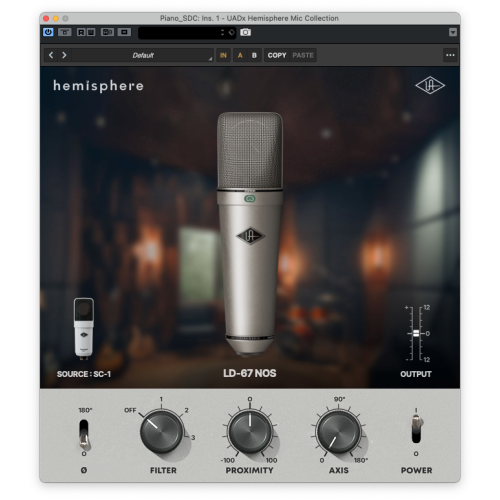 Universal Audio SC-1 Standard Condenser with Hemisphere Mic Modeling