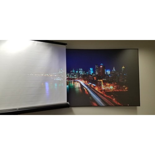 Obsidian Freedom - 110" Tension Fixed-Frame Premium ALR Projection Screen - MADE IN CANADA