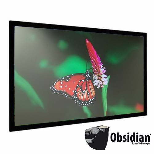 Obsidian Platinum Series - 110" Tension Fixed-Frame Premium ALR Projection Screen - MADE IN CANADA