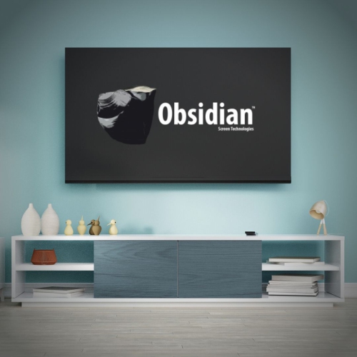 Obsidian Platinum Series - 110" Tension Fixed-Frame Premium ALR Projection Screen - MADE IN CANADA