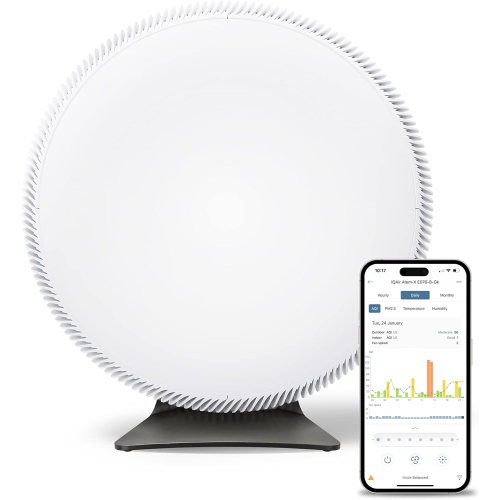 IQAir Atem X Air Purifier for Large Room in Home, Kitchen, Living Room, Office up to 1650 sq. ft. Made in Germany