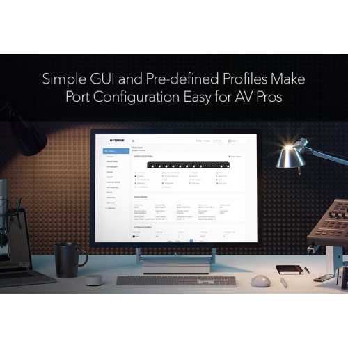 Netgear AV Line M4250 24-Port Gigabit PoE+ Compliant Managed Network Switch -