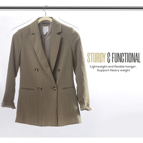 Utopia Home Premium Velvet Hangers 50 Pack - Non-Slip Clothes Ivory Suit with 360 Degree Rotatable Hook Heavy Duty Coat