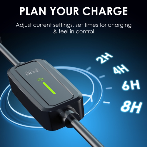 Chargeur 110&nbsp;V de 1 V de 16 a de Rexing, testé et certifié UL, station de recharge rapide pour voiture électrique intérieure/extérieure, prise