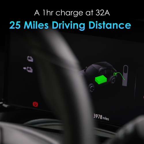 Rexing Level 2 EV Charger, UL Tested and Certified, Portable Electric Vehicle Charging Station for All J1772 EVs, 17 ft Extension Cord & J1772 Cable