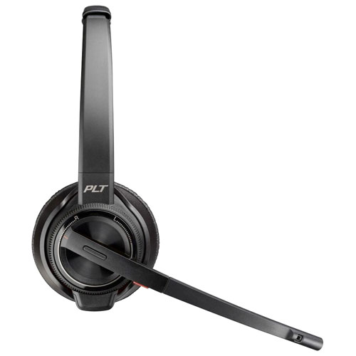 HP Poly Savi 8220 On-Ear Noise Cancelling True Wireless Headset - Black