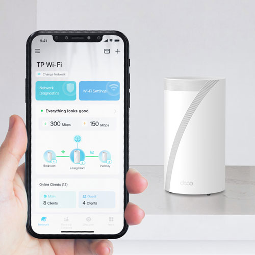 TP-Link BE22000 12-Stream Tri-Band Whole Home Mesh Wi-Fi 7 System - 2 Pack