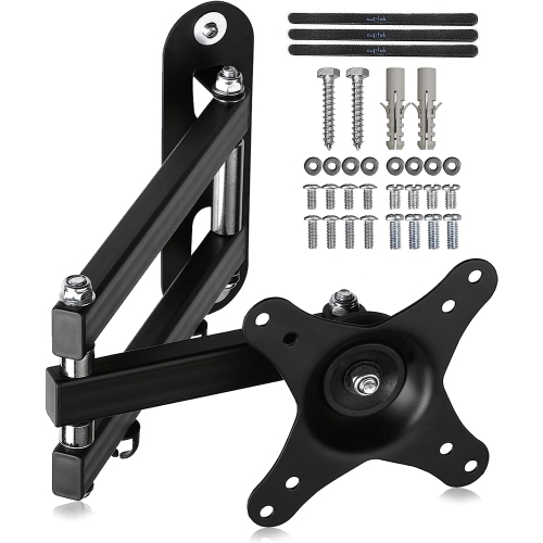 Full Motion Adjustable TV Wall Mount Rotation, Swivel and Tilt TV Arm Bracket for Most 15-32 inch LED, LCD