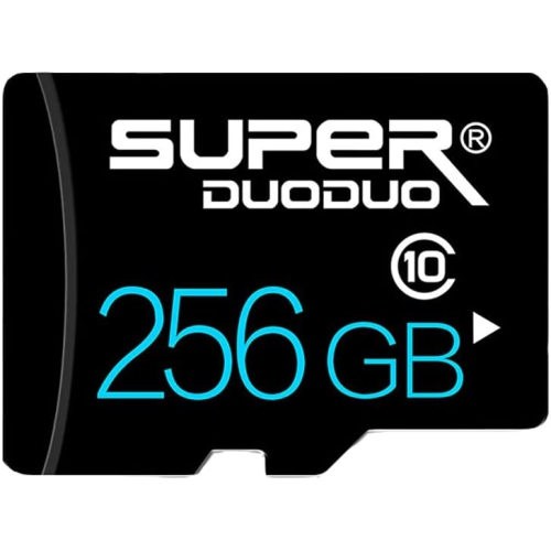 Carte micro SD 256 Go avec adaptateur pour téléphone intelligent Carte  mémoire microSD 256 Go (haute vitesse classe 10) pour jeu