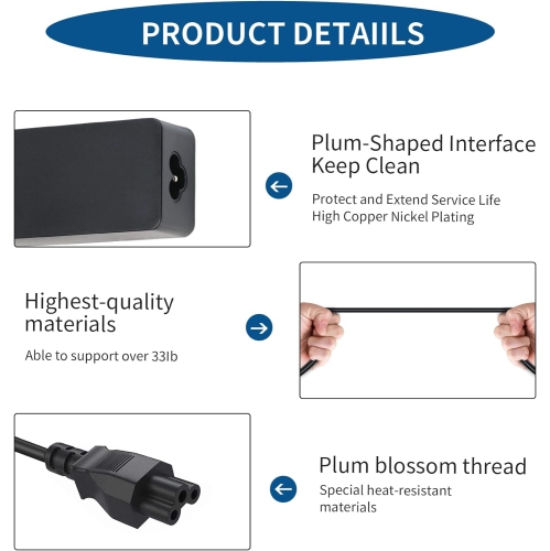 65W 45W for Lenovo USB C Charger AC Power Cord Laptop Adapter for Lenovo 500e C330 S330 N23 ThinkPad P51S T480 T480s