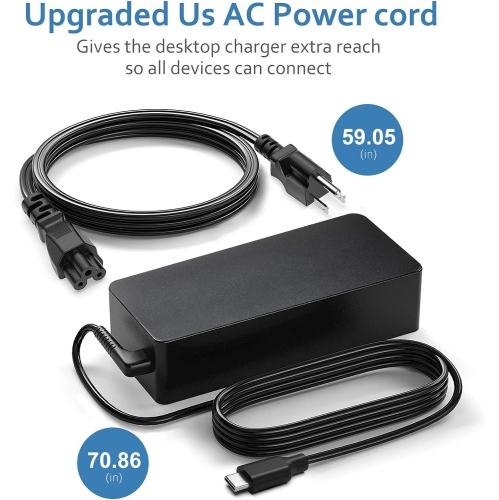 USB C Laptop Charger 65W 45W for Lenovo ThinkPad T470 T480 T480s T490 ThinkPad E15 Gen 4 T14 Gen 3 ThinkPad X1 Yoga 5th