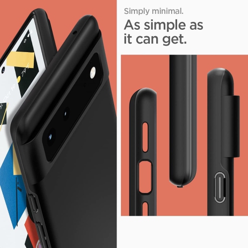 Thin Fit Designed for Google Pixel 6 Case - Black