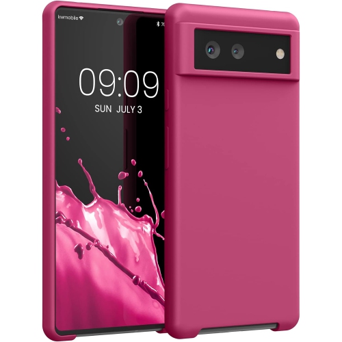 Case Compatible with Google Pixel 6 Case TPU Silicone Phone Cover with Soft Finish Raspberry Pink