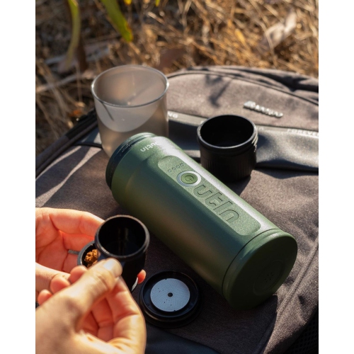 Machine à espresso électrique portative Nano d'Outin, 3 min chauffage rapide, mini petit format, cadeau de Noël, cafetière, capsule NS et café moulu