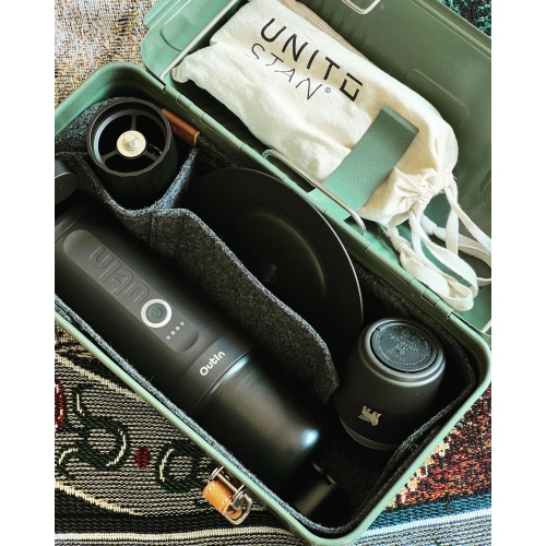 Machine à espresso électrique portative Nano d'Outin, 3 min chauffage rapide, mini petit format, cadeau de Noël, cafetière, capsule NS et café moulu