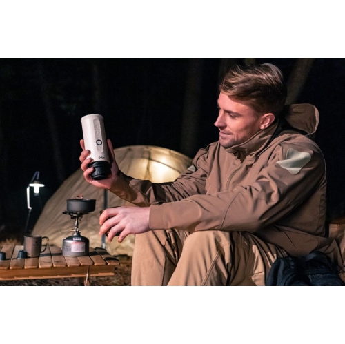 Machine à espresso électrique portative Nano d'Outin, 3 min chauffage rapide, Mini petit, cadeau de Noël, cafetière, capsule NS et café moulu pour le