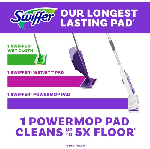 Swiffer PowerMop Multi-Surface Mop Kit for Floor Cleaning