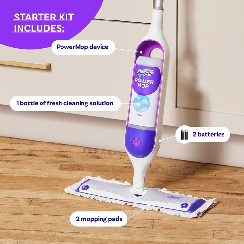Swiffer PowerMop Multi-Surface Mop Kit for Floor Cleaning