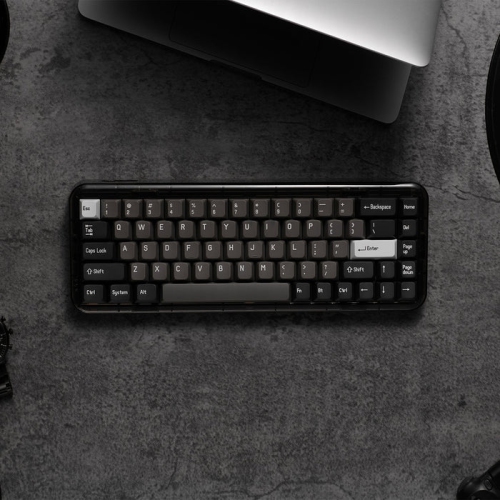 Mojo68 Retro Hotswap - Gateron Pro Brown - Wireless & Wired - South-Facing RGB - 65% - Connects UP to 8 devices.