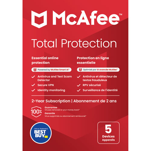 McAfee Total Protection - 5 Device - 2 Year - Only at Best Buy