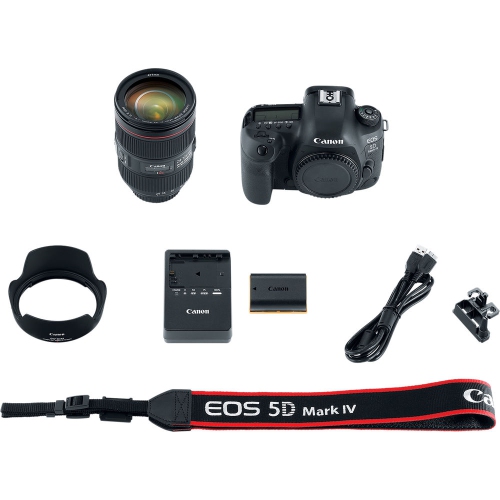 Canon EOS 5D Mark IV DSLR Camera W/ 24-105mm f/4L II Lens 1483C010 - Pro Bundle