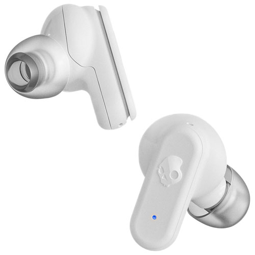 Écouteurs boutons 100 % sans fil à isolation sonore Dime 3 de Skullcandy - Blanc