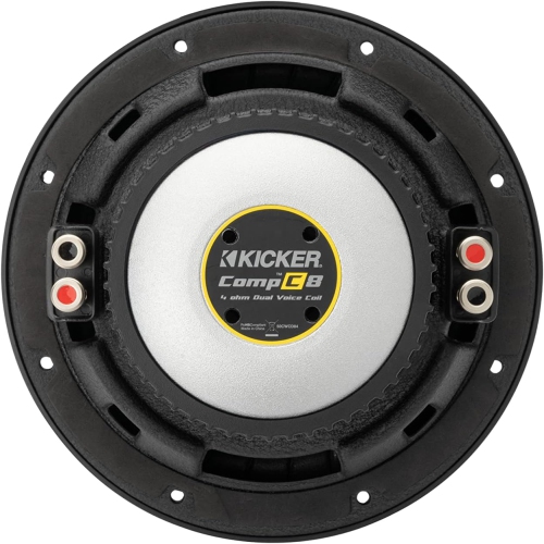 Kicker 50CWCD84 CompC 8" subwoofer, DVC, 4ohm, RoHS Compliant