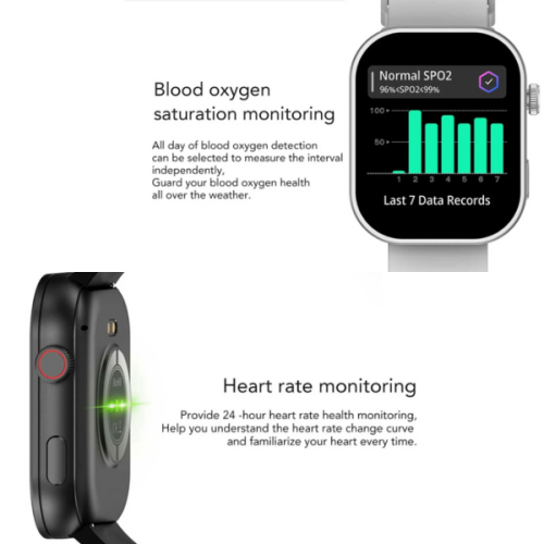 TUTT ZL8 Women Men 1.83" Fashion Smartwatch BT Calling Pedometer IP67 Waterproof Heart Rate and Sleep Monitoring Multi Sport Activity Tracking