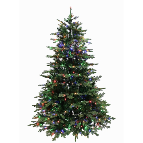 Holiday Stuff 6' European Balsam Fir Artificial Christmas Tree Pre-lit with Dual Color LED Lights.