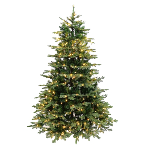 Holiday Stuff 6' European Balsam Fir Artificial Christmas Tree Pre-lit with Dual Color LED Lights.