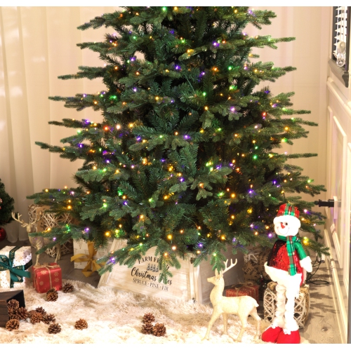 Holiday Stuff 6' European Balsam Fir Artificial Christmas Tree Pre-lit with Dual Color LED Lights.