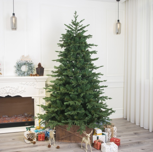 Sapin de Noël artificiel Balsam européen de 9 pi Holiday Stuff non illuminé