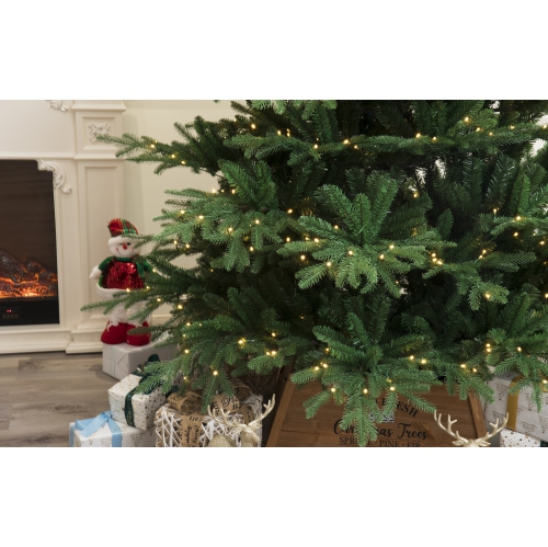 Holiday Stuff 7' Rocky Mountain Fir Christmas Tree pre-lit with LED lights