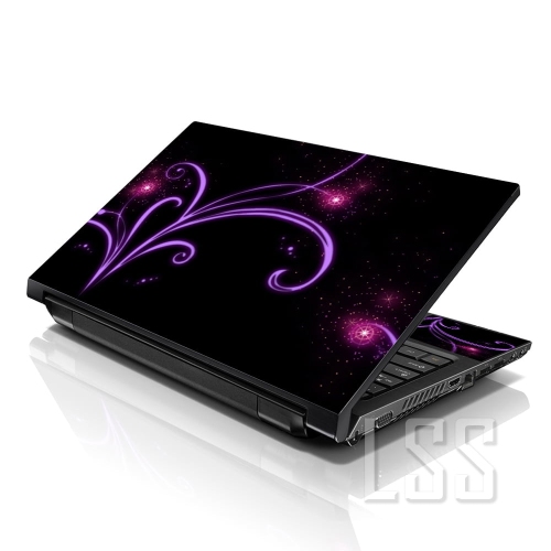LSS  15 15.6 Inches Laptop Notebook Skin Sticker \w 2 Wrist Pads - Reusable Cover Protector Vinyl Sticker Cover Decal Fits 13" - 16" - Abstract