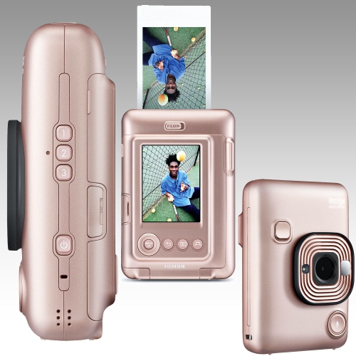 FUJIFILM INSTAX Mini LiPlay Hybrid Instant Camera (Blush Gold
