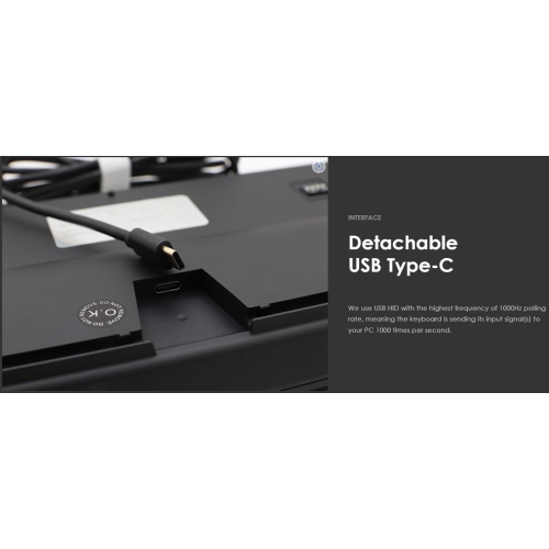 Ducky ONE 2 Phantom - RGB - Black - Cherry MX Blue - Full Size