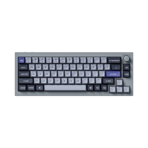 Keychron Q2 Pro Hotswap Mechanical Keyboard - RGB - Aluminum Frame - Silver Grey - Wireless - with Knob - K Pro Brown - SF - Windows Mac OS