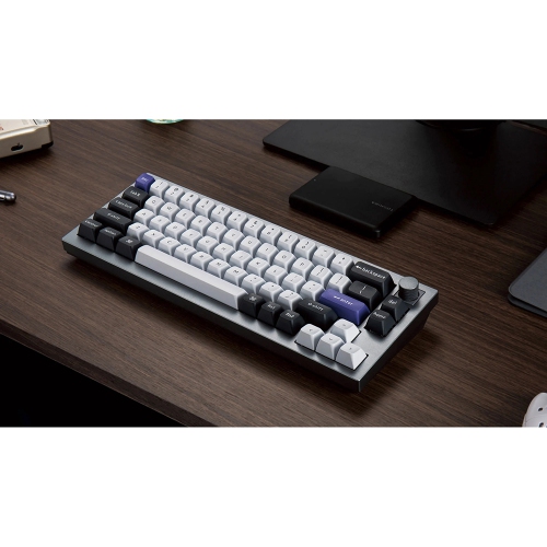 Keychron Q2 Pro Hotswap Mechanical Keyboard - RGB - Aluminum Frame - Silver Grey - Wireless - with Knob - K Pro Brown - SF - Windows Mac OS