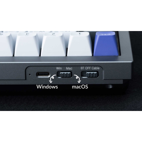 Keychron Q2 Pro Hotswap Mechanical Keyboard - RGB - Aluminum Frame - Silver Grey - Wireless - with Knob - K Pro Brown - SF - Windows Mac OS