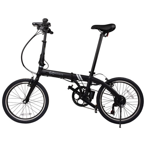 GoPowerBike GoAir Foldable Lightweight Electric City Bike (300W Motor /Up to 24km Battery Range /25km/h Top Speed) - Exclusive Retail Partner